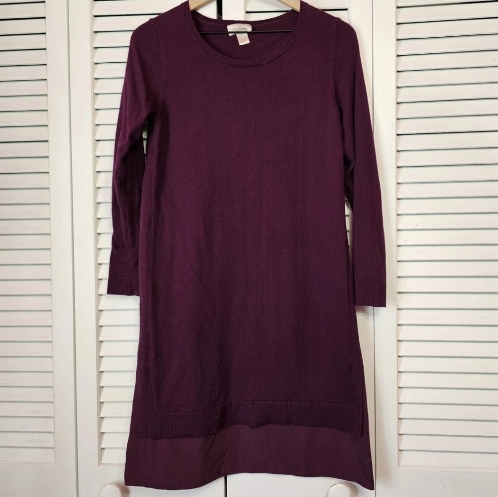 Loft • Plum Sweater Dress